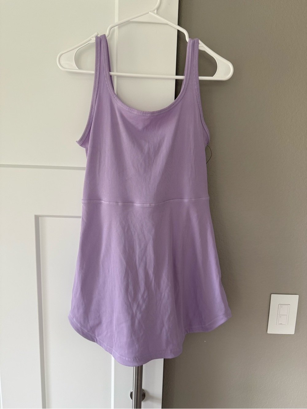 Nike Dri Fit Women's Lavender Tank Top Dress with Built in Shorts